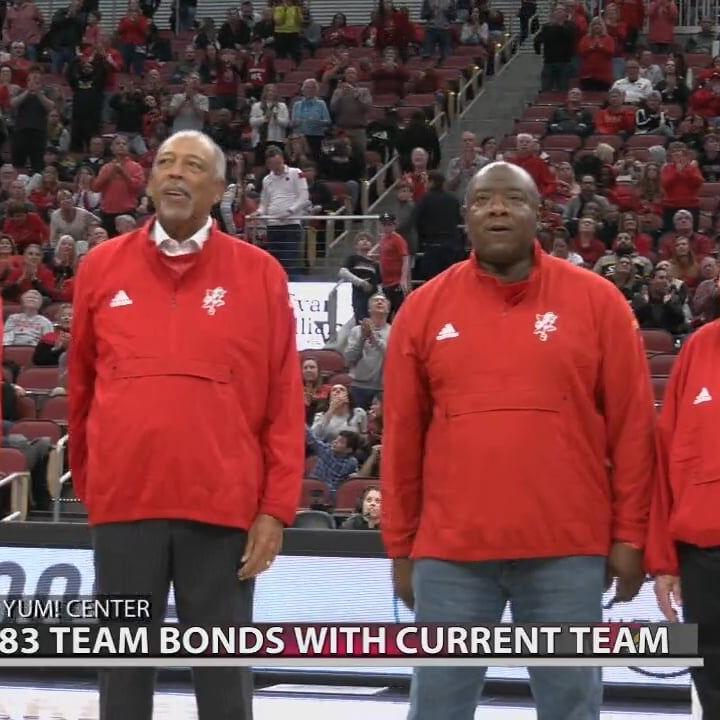 1983 Louisville men's basketball team honored at KFC Yum! Center